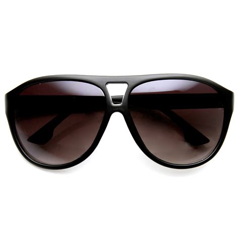 sunglasses with matte finish lenses.